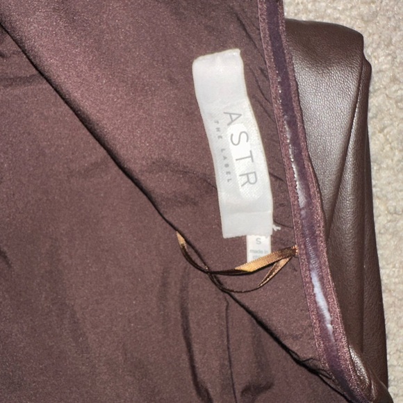 REVOLVE; ASTR THE LABEL Carmen Strapless Faux Leather Mini Dress Size Small - Picture 14 of 15